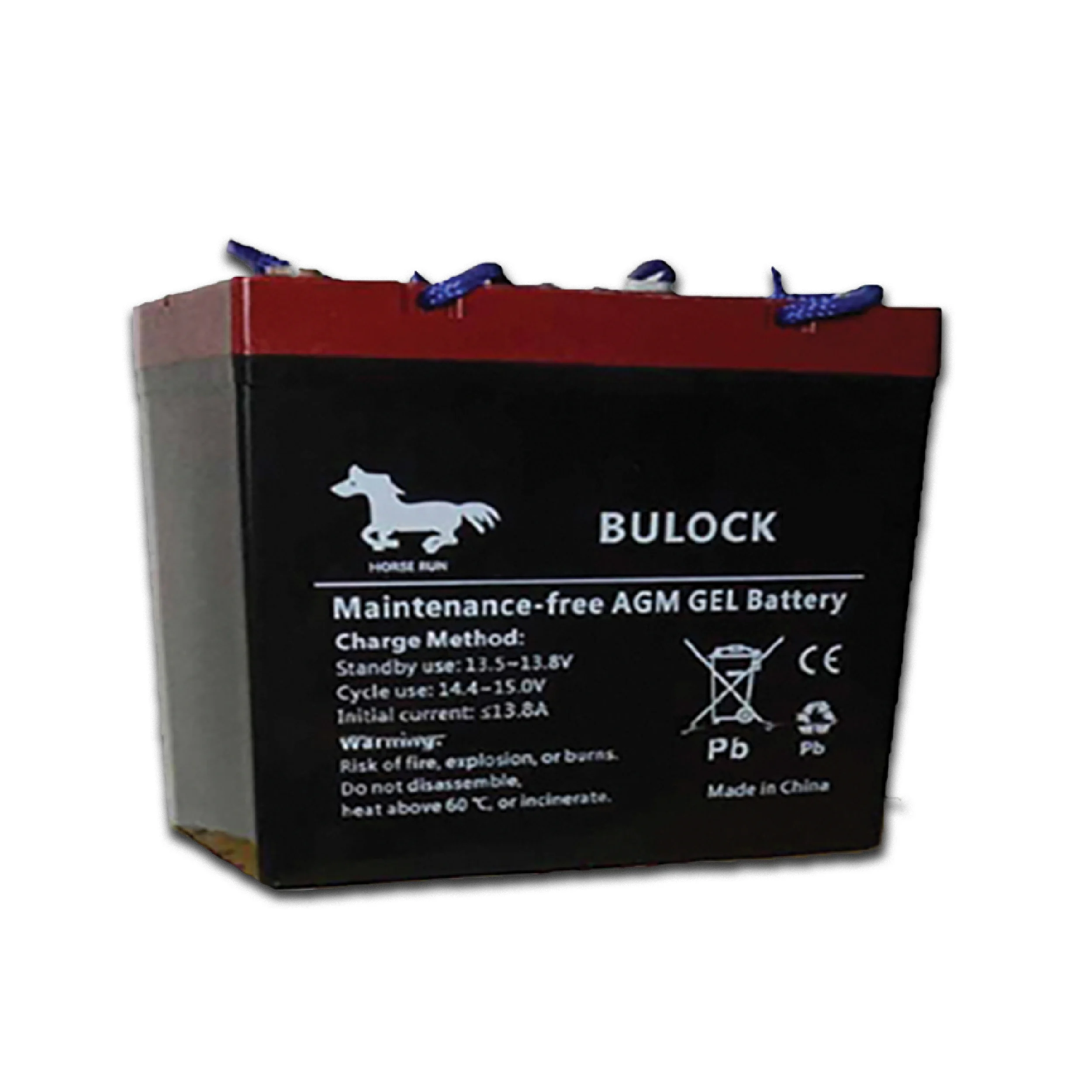 BULOCK 650 – 12V 65Ah Maintenance-Free AGM GEL Battery for E-VAN & Electric Utility Vehicles