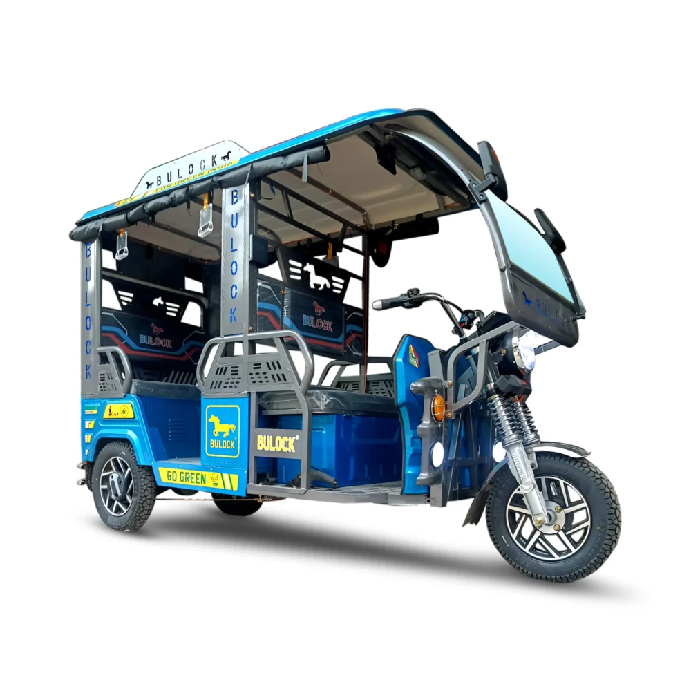 BULOCK CHEETAH High Power Electric E-Rickshaw – 6 Seater Lithium Battery Passenger Vehicle
